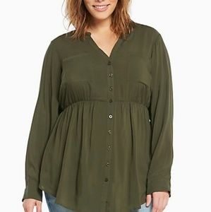 Challis Button Front Tunic torrod size 4